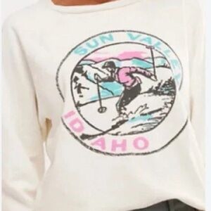 Free People Retrobrand Sun Valley Idaho Pullover Sweatshirt Large